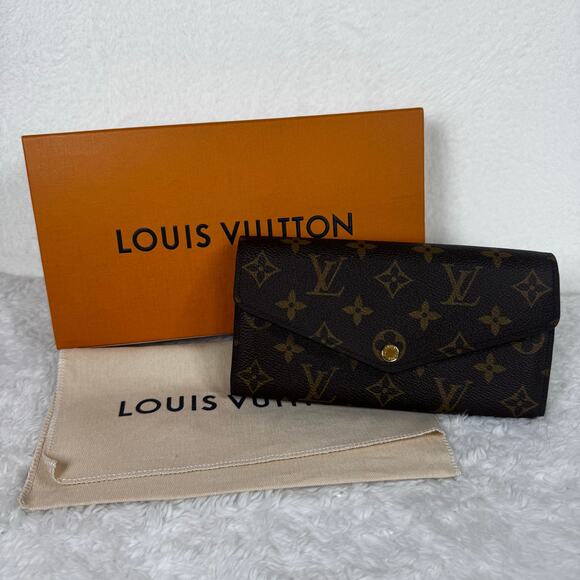 Louis Vuitton Monogram Portefeuille Sarah Long Wallet w/Box and Dust Bag - Picture 1 of 15